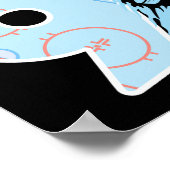 Ich bin 9 Hockey Birthday Party Poster (Ecke)