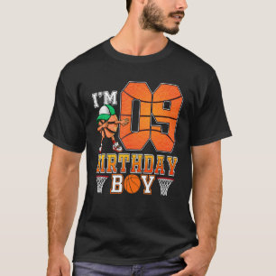 Ich bin 9 Jahre alt 9. Geburtstag Boy Basketball T-Shirt