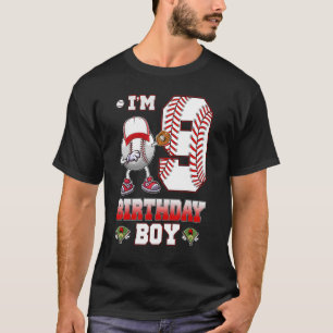 Ich bin 9 Jahre alt 9. Geburtstag Junge Dabbing Ba T-Shirt