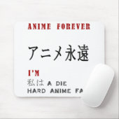 Ich bin a die harten Animefan Mousepad (Mit Mouse)