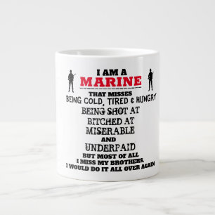 ICH BIN A - MARINE - DAS FEHLT Jumbo-Tasse