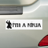 Ich bin A NINJA Autoaufkleber (Auf Auto)