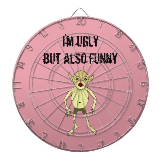 Ich bin aber auch lustig hässlich dartscheibe (vorne)
