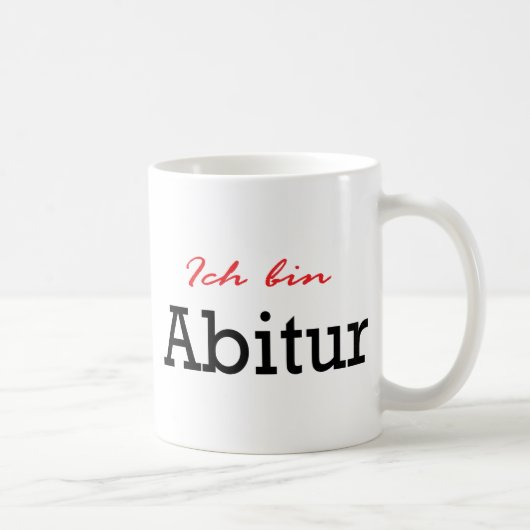 Ich bin Abitur Ikone Kaffeetasse (Rechts)
