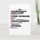 Ich bin Abschluss Salon Estheti Karte (Vorderseite)