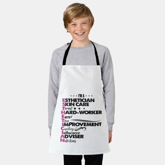 Ich bin Abschluss Salon Estheti Schürze (Getragen)