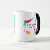 Ich bin absolut gut genug | Künstlerische Dame Verwandlungstasse (VorderseiteRechts)