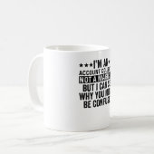 Ich bin Account-Collector und kein Magier-Funny Kaffeetasse (Vorderseite Links)