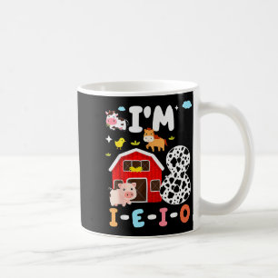 Ich bin acht I-e-i-o 8 Jahre altes Farmtier 8. Geb Kaffeetasse