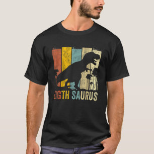 Ich bin acht Saurus 8 Jahre alt Rex für Jungs 8th  T-Shirt