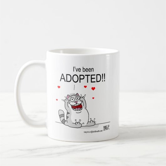 Ich bin Adoptiert worden! Kaffeetasse (Links)