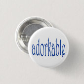 Ich bin adorkable button (Vorne & Hinten)