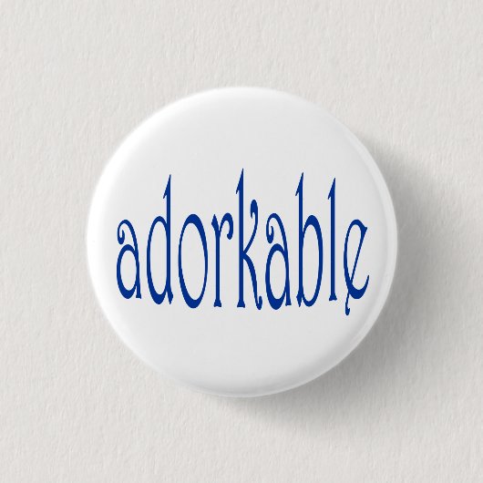 Ich bin adorkable button (Vorderseite)