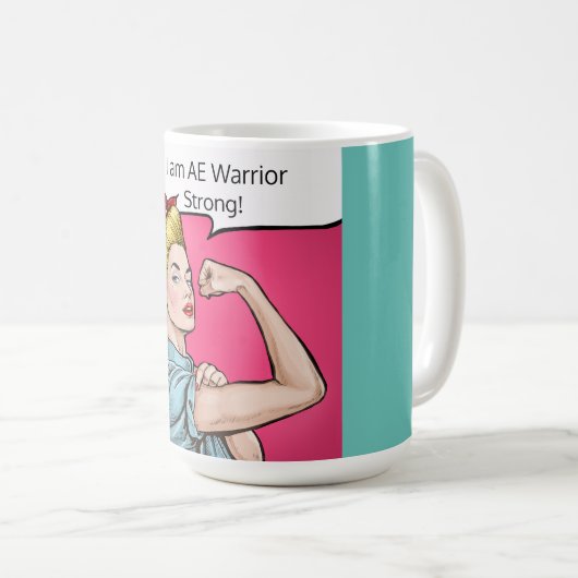 Ich bin AE Warrior Strong! Tasse (VorderseiteRechts)
