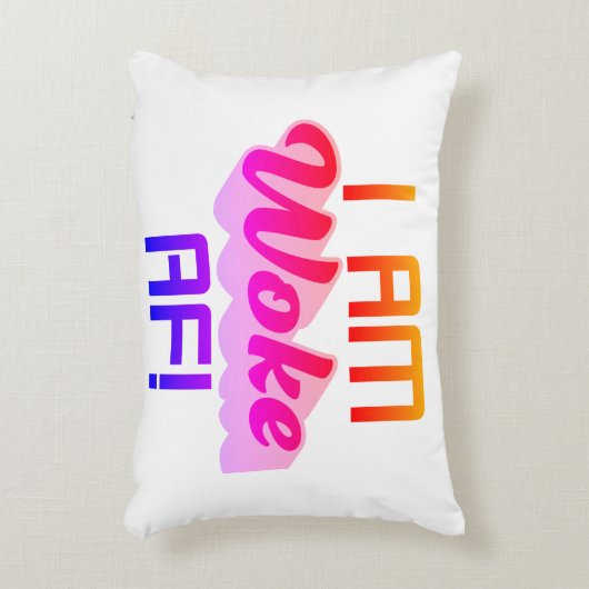 Ich bin AF Geweckt! Dekokissen (Vorderseite(Vertikal))