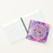 Ich bin Affirmation Word Cloud Art in lotus Notizblock (Innenseite)