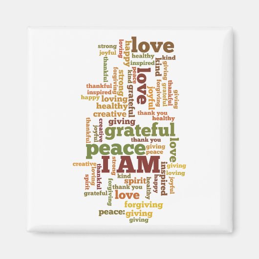 ICH BIN Affirmations Magnet (Vorne)