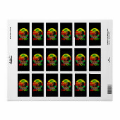 Ich bin Afrikanisch-Schwarzgeschichte Adressaufkleber (Vorne)