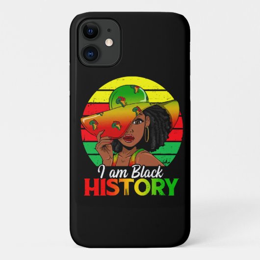 Ich bin Afrikanisch-Schwarzgeschichte Case-Mate iPhone Hülle (Rückseite)
