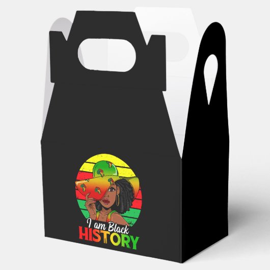 Ich bin Afrikanisch-Schwarzgeschichte Geschenkschachtel (Geöffnet)