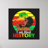 Ich bin Afrikanisch-Schwarzgeschichte Leinwanddruck (Vorderseite)