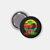 Ich bin Afrikanisch-Schwarzgeschichte Magnet (Vorderseite/Rückseite)