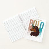 Ich bin Afro Unicorn | Fett-Glitzer-Design Notizblock (Innenseite)