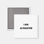 Ich bin AI-Meister Magnet (Vorderseite/Rückseite)
