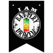 Ich bin akkubetrieben wimpelkette (Dritte Fahne)