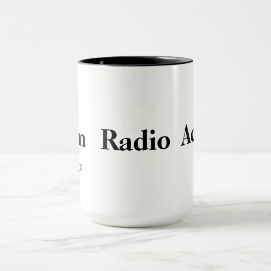 Ich bin aktive Schinken Rado RadioTasse u. Tasse (Zentrum)