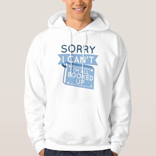 Ich bin alle gebucht hoodie (Vorderseite)