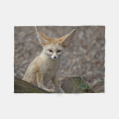 Ich bin alle Ohr-Fleece-Decke Fleecedecke (Vorderseite (Horizontal))