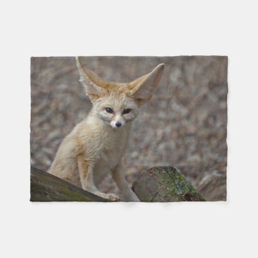 Ich bin alle Ohr-Fleece-Decke Fleecedecke (Vorderseite (Horizontal))