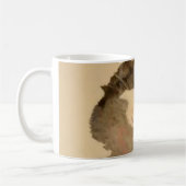 Ich bin alle Ohren: Calico Cat Portrait Kaffeetasse (Links)