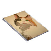 Ich bin alle Ohren: Calico Cat Portrait Notizblock (Rechte Seite)