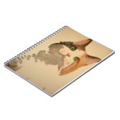 Ich bin alle Ohren: Calico Cat Portrait Notizblock (Linke Seite)