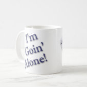 Ich bin allein. Perfekte Euchre-Hand Kaffeetasse (Vorderseite Links)