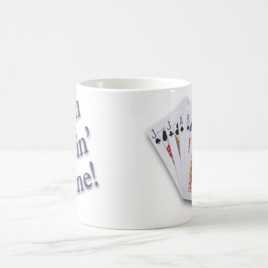 Ich bin allein. Perfekte Euchre-Hand Kaffeetasse (Mittel)