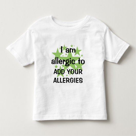 Ich bin allergisch - fertigen Sie mit der Allergie Kleinkind T-shirt (Vorderseite)