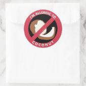 Ich bin allergisch gegen Allergie-Symbol-Kinder vo Runder Aufkleber (Tasche)