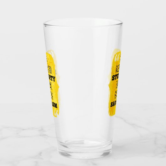 Ich bin allergisch gegen die Dummheit, die ich in Glas (Rechts)