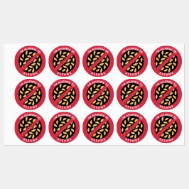 Ich bin allergisch gegen dieselbe SaatAllergie Etiketten