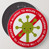 Ich bin allergisch gegen Formen! Button (Vorne & Hinten)