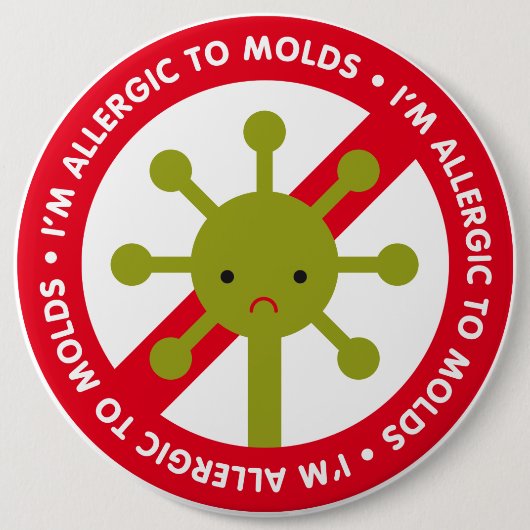 Ich bin allergisch gegen Formen! Button (Vorderseite)