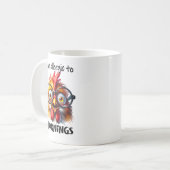 Ich bin allergisch gegen Morgen! Kaffeetasse (Vorderseite Links)