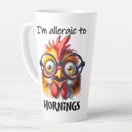 Ich bin allergisch gegen Morgen! Milchtasse