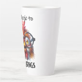 Ich bin allergisch gegen Morgen! Milchtasse (Vorderseite)