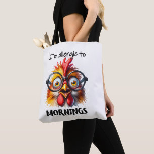 Ich bin allergisch gegen Morgen! Tasche