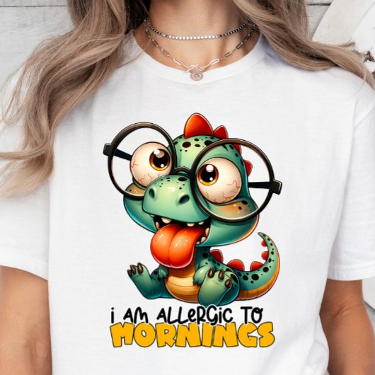Ich bin allergisch gegen Morgens, Sarcasm, lustige T-Shirt