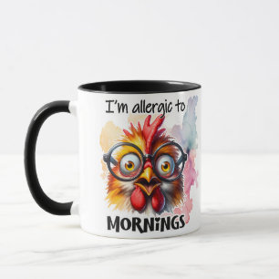 Ich bin allergisch gegenüber dem Morgen Tasse